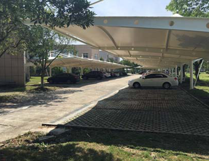 膜結構停車(chē)棚