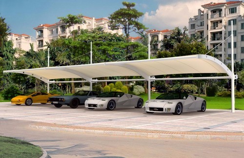 膜結構停車(chē)棚在搭建的過(guò)程如何處理邊角呢?