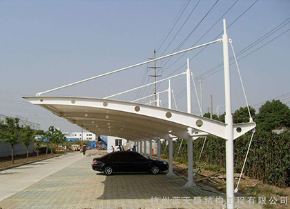 膜結構停車(chē)棚案例展示